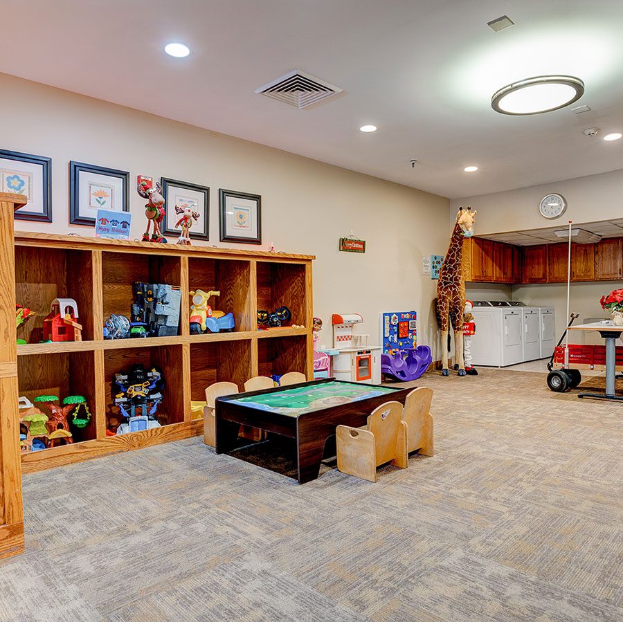 childs play area in the house