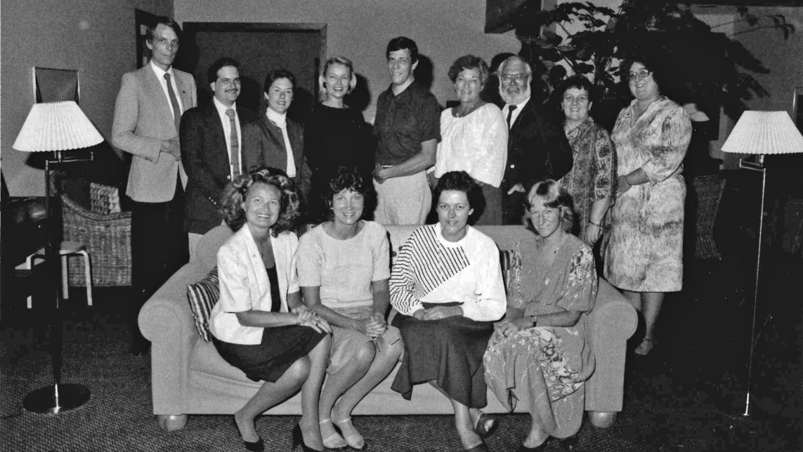 Brenda Duncan and others smiling in group photo