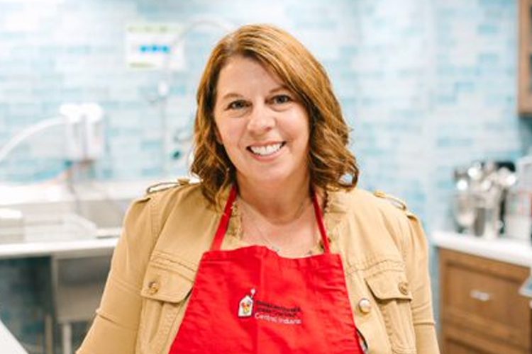 Jodi Miller smiles at the Ronald McDonald Family Room