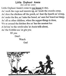 Little Orphant Annie by James Whitcomb Riley - Little Orphant Annie's come to our house to stay