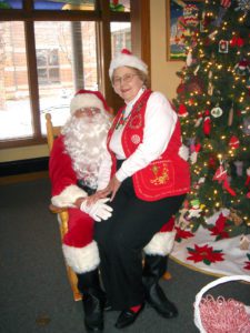 Roy and Marge Borgman as Santa and Mrs. Claus.