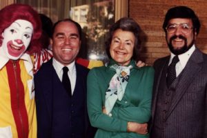 Dr. Evans at the grand opening of the Philadelphia Ronald McDonald House in 1974.