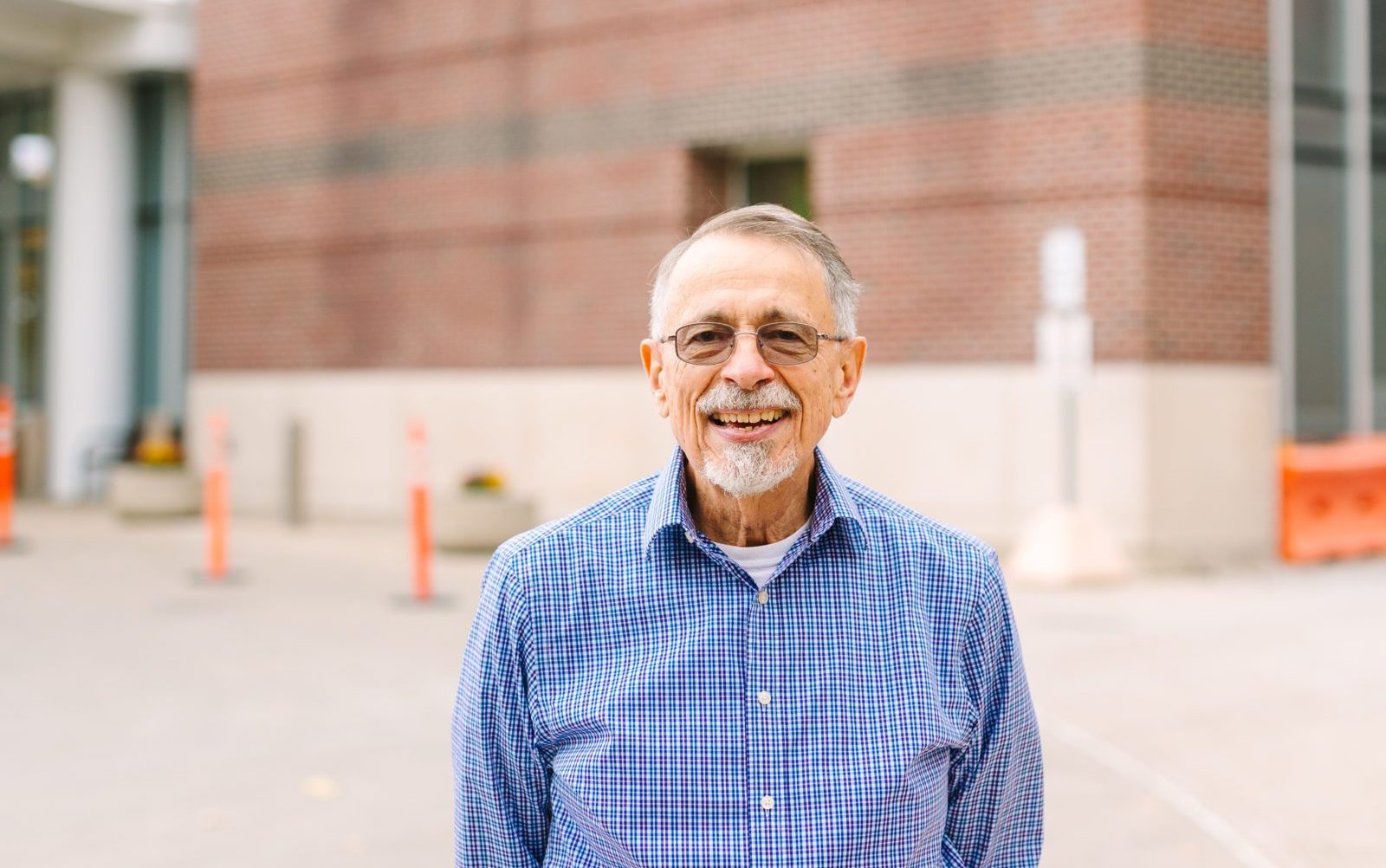 Dr Richard Schreiner poses, smiling, at Riley Childrens Health