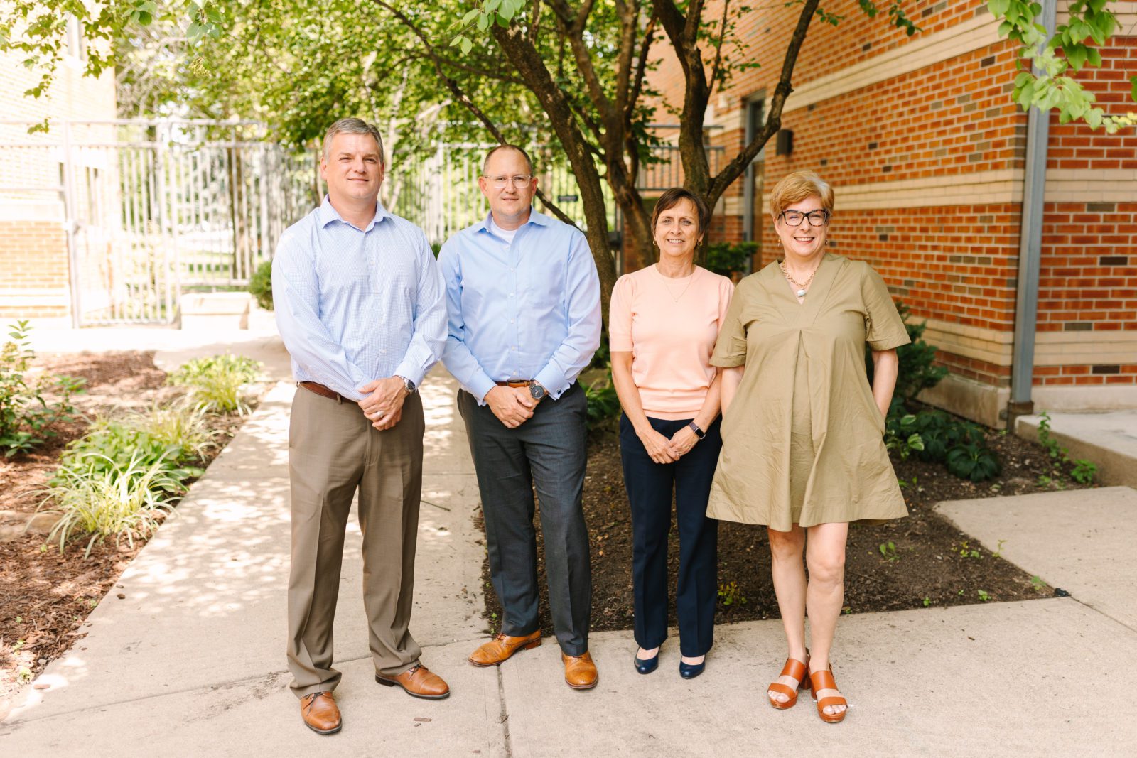 Past Presidents (L-R) Brian Brunner, Chris Lake, Micki Siner, Jennifer Dzwonar